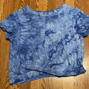 Blue tye-dye shirt